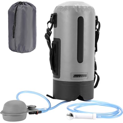 VINGO Camping Ducha Ducha Bolsa Ideal al aire libre 12L Jardín Ducha Ducha Camping (1/5)