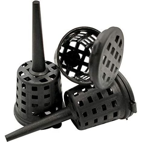 lot de 50 paniers à engrais portables pour racines avec couvercles, destinés aux aquariums, aux bassins à poissons et à la culture des plantes aquatiques. (1/5)