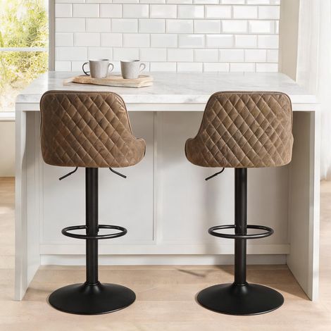Tabouret de bar réglable de 63 à 85 cm 52 x 47 x 108 cm (1/5)
