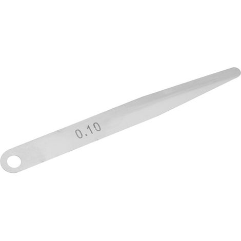 Lot de 5 jauges d'épaisseur 0,1 mm acier inoxydable - cale de réglage métrique outil de mesure jeux soupapes bougies pistons (1/5)