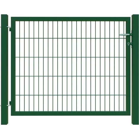 BASIC Einzeltor grün 1250x1000mm m.Pfosten+Beschl.