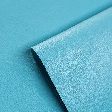 (Bleu ciel 10x20cm) Autocollant de réparation pour la maison, canapé, cuir PU, réparation de meubles (1/5)