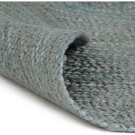 Maison Exclusive - Tappeto Lavorato a Mano in Juta Rotondo 120 cm Verde Oliva