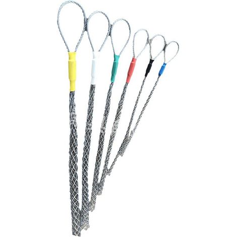 Lot de 6 poignées professionnelles pour câbles de 4 à 25 mm avec code couleur (1/5)