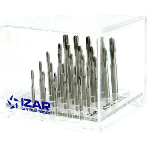 Macho Maquina 06,00X1,00 Recto HSS Co DIN371 (M) Gun TIN -3100- IZAR (1/4)