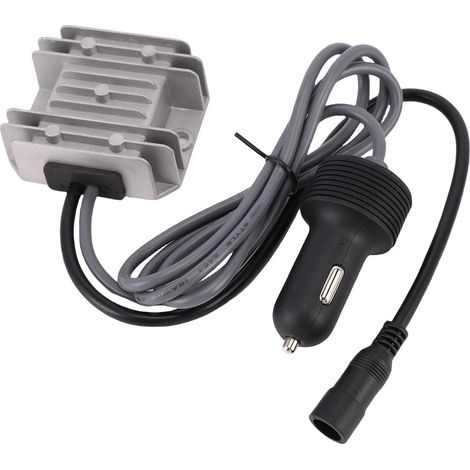 Adaptateur de Voiture Parabolique, Convertisseur 12 V à 30 V 3,5 A 105 W avec Prise Allume-Cigare, étanche IP68 pour Mini Antenne Parabolique, Voiture, Camion, Camping-Car et (1/5)