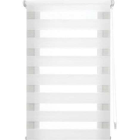 Blindecor Indus Sensa attrezzi  Tenda a rullo a doppio strato senza perforazione  Colore Bianco 40 x 130 cm (Larghezza x Altezza)  Dimensioni del tessuto 37 x 125 cm (1/5)
