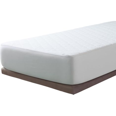 Protège-Matelas molletonné avec Traitement à l’Aloe Vera Microfibre Extra Douce Réversible et Adaptable 90x190/200cm (1/5)