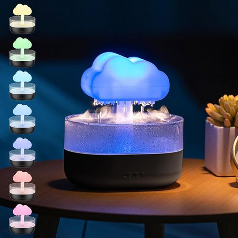 2-in-1-Wolke mit Regeneffekt – Pilz mit 7 wechselnden Farben, automatischer Abschaltung, Zen-Atmosphäre, magisches Muttertagsgeschenk