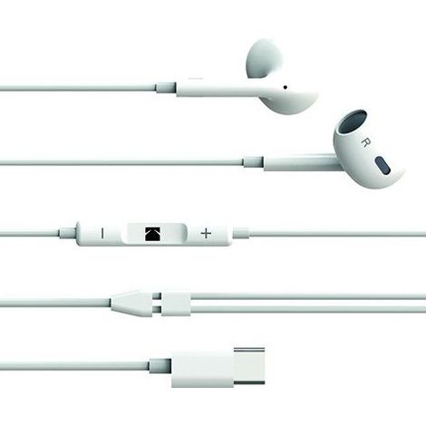 AURICOLARI SMARTPHONE KODAK CAVO USB-C 1,2 M