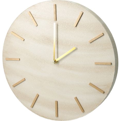 Minimalistische Wanduhr SUM, Marmoroptik, Ø 30 cm
