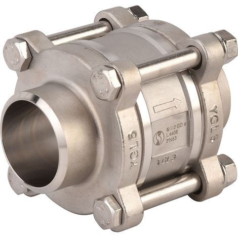 Clapet de non retour à disque inox à souder BW PN63 - Série 381 Ø8