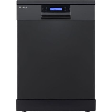 Brandt – Lave-vaisselle 14 couverts – Classe énergétique A++ – Ouverture automatique de la porte – Moteur inverter silencieux – Écran LCD alphanumérique