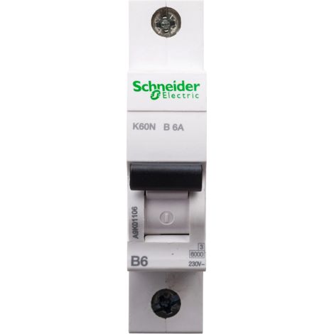 Leistungsschalter 1P B 6A 6kA AC K60N Acti9 A9K01106