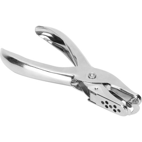 Pince perforatrice ronde en acier pour bloc-notes à sangle en cuir, outil de perforation pour la maison et le bureau (1/5)
