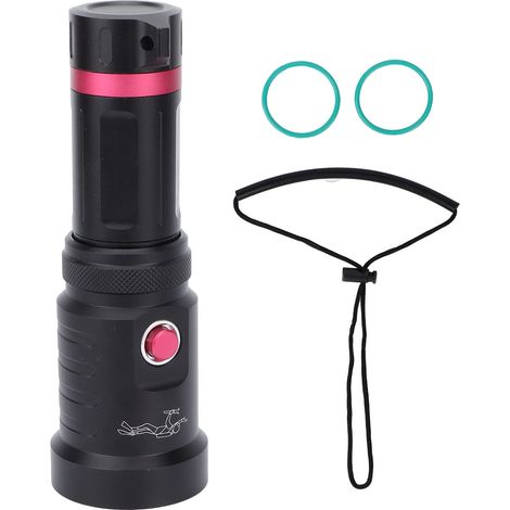 Lampe de plongée XHP70 5000lm en alliage d'aluminium, étanche IPX6 100m, pour pêche et escalade (1/5)