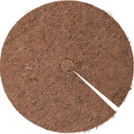 Meister Disco di cocco Ø 40 cm, naturalmente isolante, utilizzabile più volte e biodegradabile al 100%, protezione ideale per piante in vaso, disco di pacciamatura di cocco, tappetino di cocco,