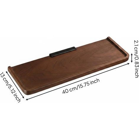 Étagère murale flottante décorative en bois de noyer, robuste et polyvalente, avec support invisible, idéale pour le salon, la chambre d'enfant, la cuisine, la salle de bain ou les livres. (1/5)
