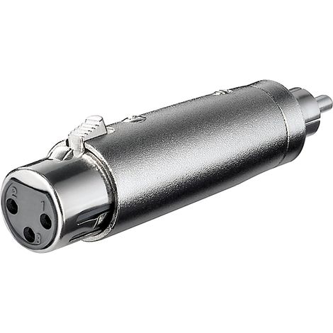 Adaptateur XLR, RCA Fiche vers XLR Prise, Prise femelle XLR (3 broches) Connecteur Cinch. (1/2)