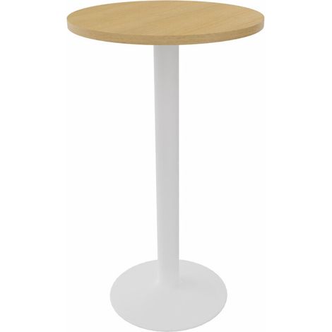 Table mange-debout ronde diamètre 60 cm Moka (1/5)