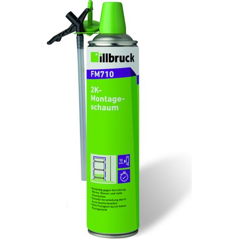 ILLBRUCK 334882 2K-Montageschaum FM710 400 ml B2 grün mit Einweghandschuhen (1/5)
