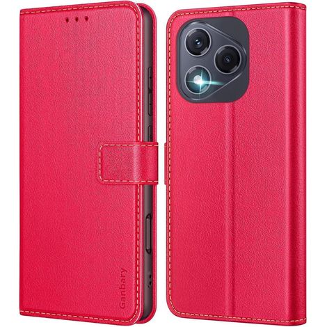 Handyhülle Honor400Lite Leder Kartenschlitze Honor 400 Lite Rot (1/5)