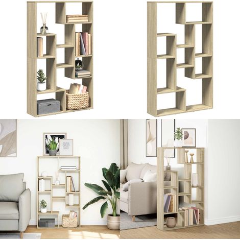 vidaXL Bibliothèque chêne sonoma 72x20x120 cm bois d'ingénierie (1/5)