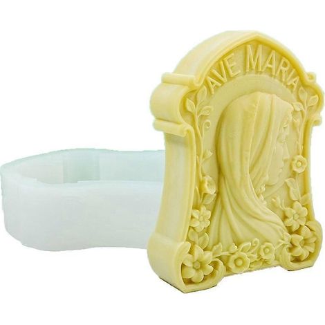Moule à bougie en silicone pour bricolage, aromathérapie, plâtres, résines et fabrication de savon. (1/4)