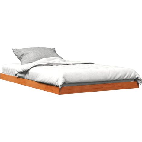 Estructura de cama sin colchón madera maciza marrón 120x190 cm vidaXL (1/4)