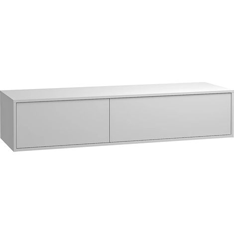 Mobile sotto lavabo sospeso L150 cm Bianco - ISAURE II