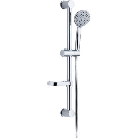 Asta doccia saliscendi 006 completo doccetta 3 funzioni multigetto h 65 cm  pezzi 1 (1/5)
