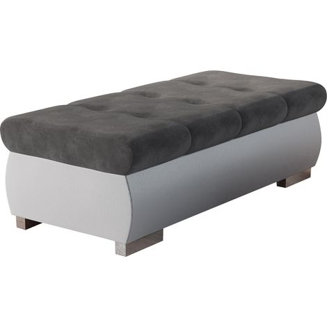Banco tapizado Comfivo Nitor I, Soft 017 + Casablanca 2315, 39x60x120cm, Diámetro: 0, Cuero ecológico + Tapiz, Patas: Plástico, 0 (1/5)