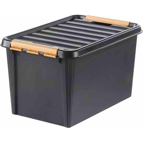 PROFI-Box 50l schwarz SmartStore Box Boxen Aufbewahrung Möbel Haushalt wohnen (1/3)