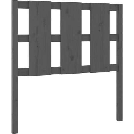 Maison Exclusive - Cabecero de cama madera maciza de pino gris 95 (1/5)