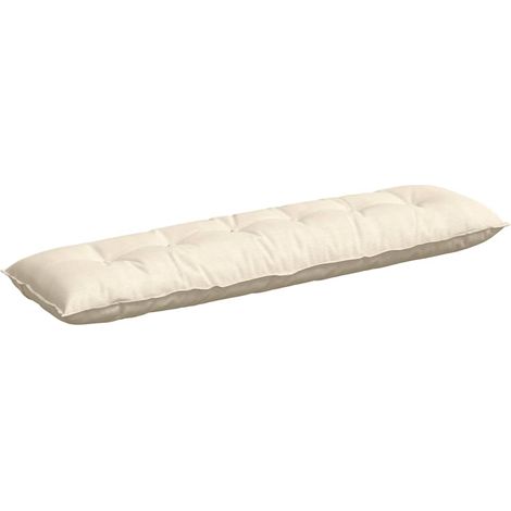 Rückenkissen Creme 180 x 50 cm Cordstoff vidaXL