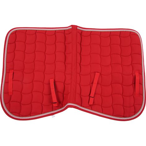 Tapis de selle doux et respirant, Double corde tout usage avec dragonne et sangle pour chevauxBig Red