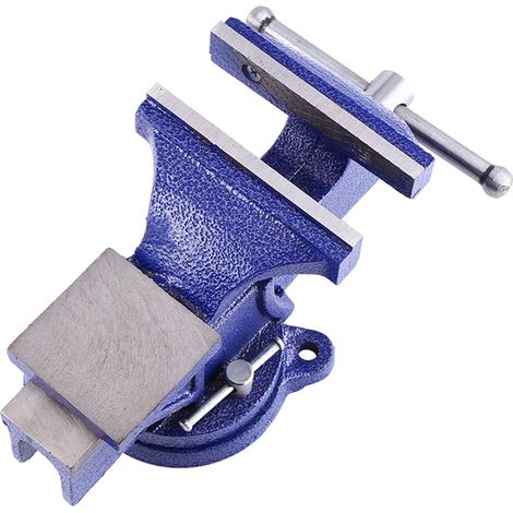 Étau robuste en fonte bleue pour le fraisage et le travail des métaux (5") (1/5)