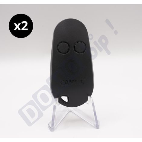 Came TOP42FGN - Lot de 2 télécommandes 2 canaux noir pour automatisme Came - Fréquence 433,92 MHz Code fixe - Remplacement TOP432NA / TOP432EV / TOP432S (1/5)