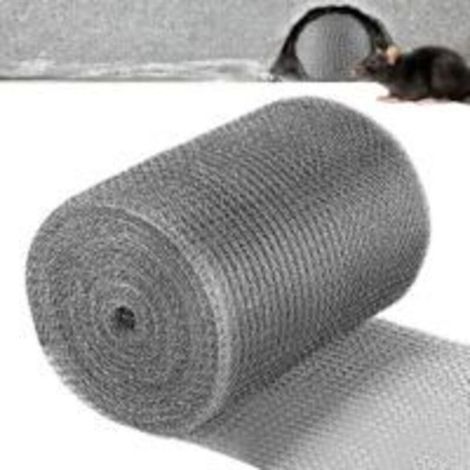 Grillage Anti-Rongeurs, Piège à Souris en Maille en Acier Inoxydable pour Souris, Grillage Anti Rongeur INOX, Maille de Protection Contre 12.7cm6m (1/4)
