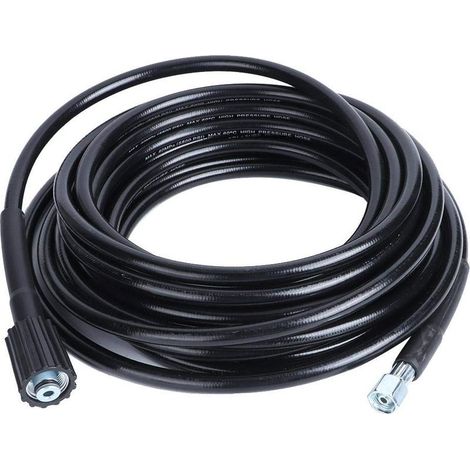 ,Tuyau pour Nettoyeur Haute Pression, Tuyau de Nettoyage à Filetage M14xM22 10 m, Garage Industriel pour Entreprise de Nettoyage de Voiture (1/5)