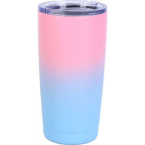 Gourde En Acier Inoxydable - Isolation Sous Vide - Couvercle Flexible Avec Paille - Pour Boissons Chaudes Et Froides - 500 ml (1/5)