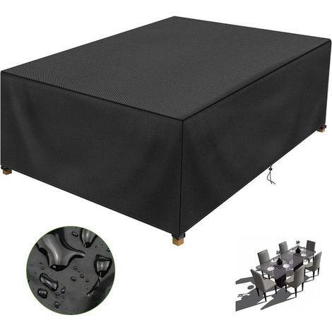 Housse De Protection Salon De Jardin 150x90x75cm, Étanche Robuste Tissu Oxford 210D Housse Protection Table De Jardin Exterieur, Résistance au Vent, Anti-UV (1/4)