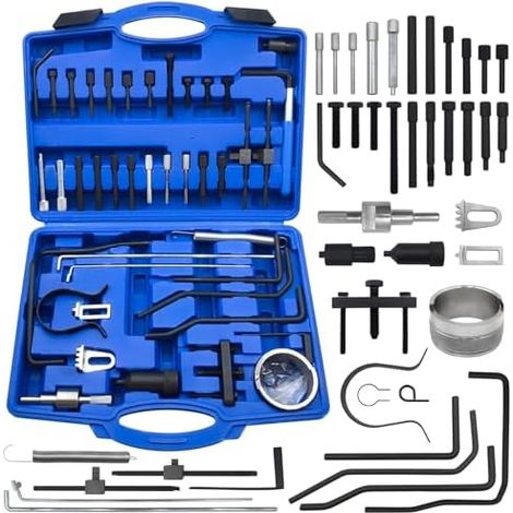 Kit d'Outils de Réglage Calage Moteur, Jeu Blocage et d'arbre à Cames Vilebrequin Compatible avec Peugeot, Citroen, Moteurs Diesel & Essence PSA Dual TDI HDI - (1/5)