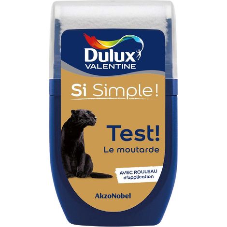 Dulux Valentine Si Simple - Peinture toutes pièces - Testeur Mat Le Moutarde 30 mL