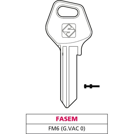 Silca CHIAVE OTTONE FM6 (G. VAC 0) FASEM 20.00 pz