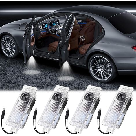 4 Pièces Eclairage de Porte Logo Projecteur de Lumière de Voiture Car Door Light Projector Compatible avec BMW Série 1 2 3 4 5 6 7er Mer GT X1 X3 X4 X5 X6 (1/5)