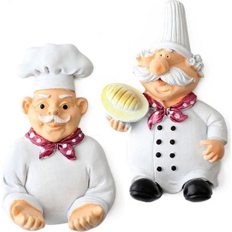 Petits crochets muraux autocollants en résine, mignons et pratiques pour les chefs. (1/5)