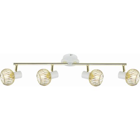 Plafoniera Candellux Oslo 94-61812 metallo 60cm oro/bianco