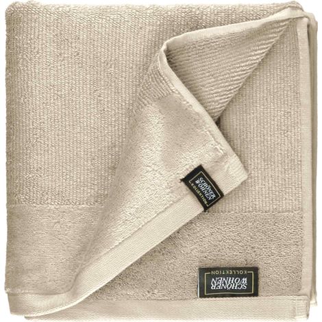 SCHÖNER WOHNEN toalla SENSE-4 - Set de 4 50x100 cm, Beige