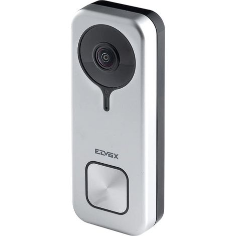 VIMAR K40960 Kit Doorbell da parete con 1 doorbell 40960 WiFi, visione notturna, pulsante di chiamata led RGB, sensore anti-manomissione, SD card, alimentatore 24V, Grigio (1/4)
